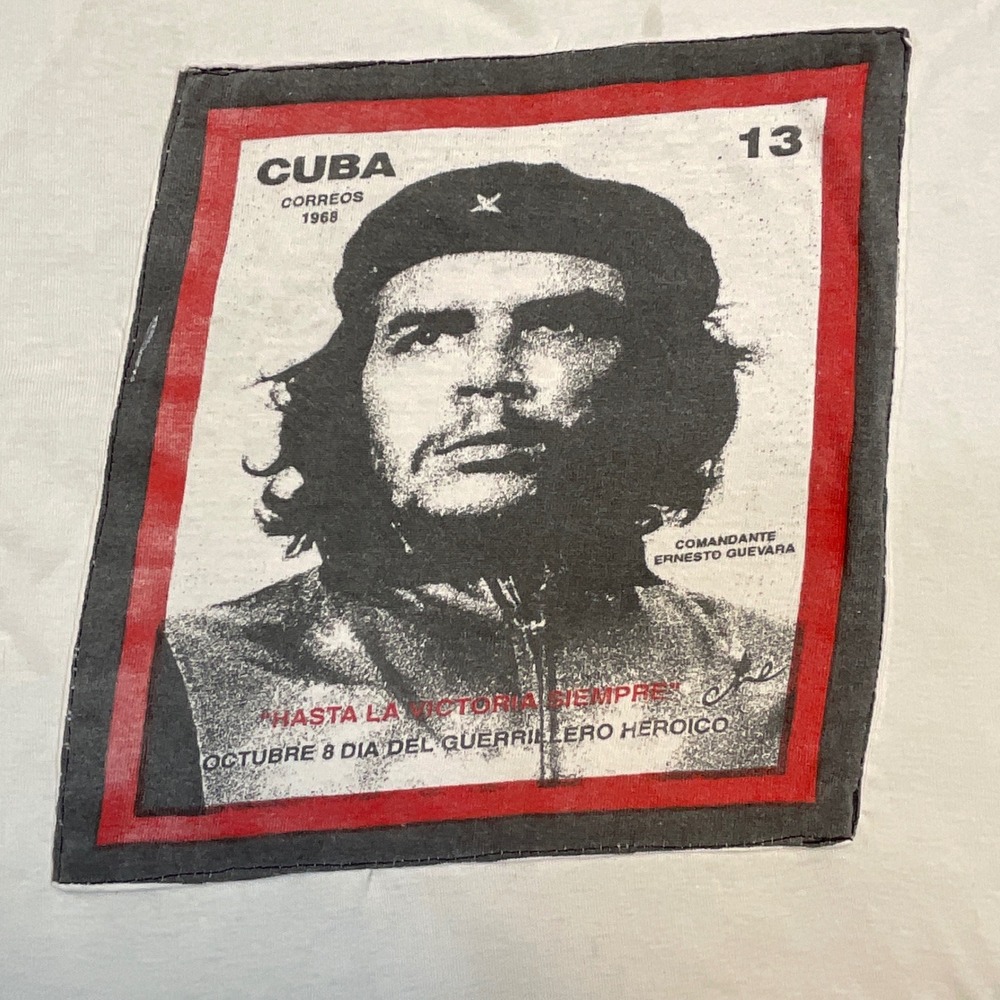 Proman Che Guevara‎ T-Shirt Mens M White Single Stitch Graphic T Cuba 13 Vtg 90s